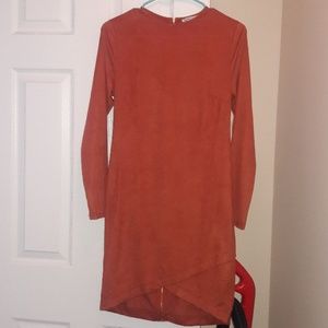Burnt Orange velvet dress